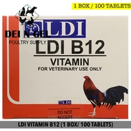 LDI VITAMIN B12 100 TABLETS FOR GAMEFOWL (1 BOX)