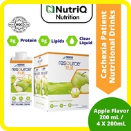 Nestle Resource Fruit Apple Flavour Beverage 200mL Suitable Malnutrition Patient Liquid Nutritional