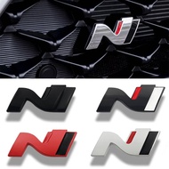 Car Styling Body Trunk 3D Metal N Emblem Grille Badge Stickers Decal For Hyundai N LINE i10 i30 i20 