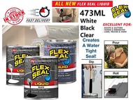 Flex Seal Liquid Rubber repairs STOP LEAK FAST Sealant Coating RUBBERIZED 473ml BRUSH ROLL DIP POUR