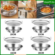 [MuyeadMY] Oil Tray Strainer Basket Stainless Steel BBQ Cooling Rack Fryer Accessories Server Set
