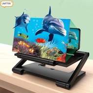 UMTTER Cell Phone Screen Amplifier, Multi functional Folding Mobile Phone Magnifying Glass, HD Enlar
