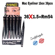 Mac waterproof eyeliner[ 1box 36pcs ]Wholesale 36❌1.50=Rm54 HQ