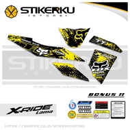 STICKER X-RIDE STRIPING XRIDE OLD / X RIDE 115 LAMA VARIASI STICKER STIKER SKOTLET GRUNGE FOX / RODR