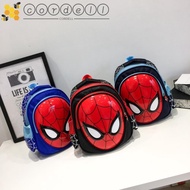 CORDELL Anime Figure Backpack, polyester 3D Stereo Spiderman School Bag, Simple Handsome Cute Cartoon Kindergarten Backpack student