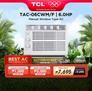 TCL 0.6HP Aircon Window Type Manual - TAC-06CWM/F (R32 Refrigerant, Fast Cooling, Auto Restart, Auto