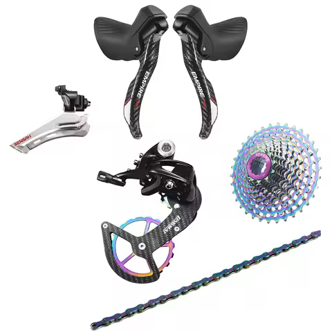 SENSAH EMPIRE PRO 6 Kits Carbon Fiber 2X11/2x12 Speed 22S 24s Road Groupset R/L Shifter+R/F Deraille