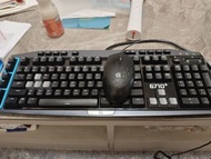 羅技 Logotech 電競鍵盤滑鼠一起賣 G710+ G90
