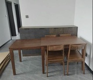 BiGi 美國實木橡木 伸縮餐枱 簡單易用 2種顏色 可配椅子 免運費  solid Oak Extendable table