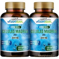 2 Celulas Madres AFA Stem Natural Cell 120 Capsules 1000 mg Blue Green Algae Non GMO Gluten Free Aph