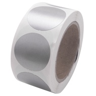 300Pcs Round Silver Scratch Off Stickers 1 Inch Scratch Off Labels Sticker for Party Activity Favors