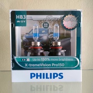 Philips Car Headlight Bulb X-treme Vision Pro150 +1 HB3 Genuine 1