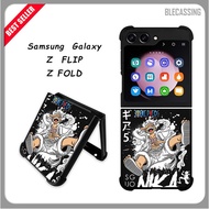 Hardcase TPU Casing Samsung Galaxy Z Flip Fold 5 4 3 5G Custom luffy BC528