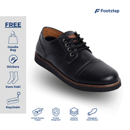 Footstep Footwear Sepatu pria Formal Legacy Pedro Black Original Shoes