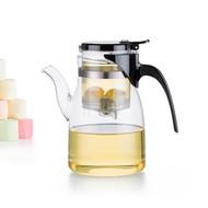 Bình lọc trà thủy tinh có van khóa Samadoyo B04 900ml - Ấm trà thủy tinh chịu nhiệt có lọc trà