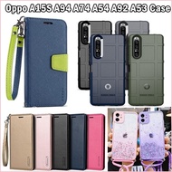 Case ★ Oppo A15 A15S A74 A94 A54 A52 A92 A53 A12 A5 A9 R17 R15 Pro Leather Flip Cover
