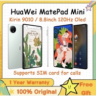 (12.12 BIG SALE)[Ready Stock] Huawei matepad mini 5G support Sim card can call Oled Display White su