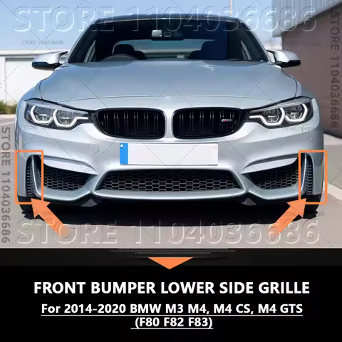 For 2014-2020 BMW M3 M4, M4 CS, M4 GTS (F80 F82 F83) Front Bumper Lower Side Grille 51118056599 5111