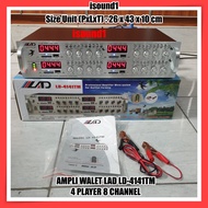 AMPLIFIER WALET LAD LD 4141TM AMPLI WALET 4 PLAYER 8 CHANNEL
