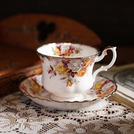 英國Royal Albert 'Lenora'系列22K金骨瓷茶杯/咖啡杯組