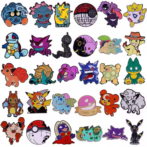 Pokemon Charmander Enamel Pin Badges Metal Pins for Backpacks Brooches Japanese Cute Lapel Jewelry A