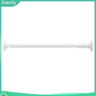 livecity|  Shower Curtain Rod Retractable Shower Rod Adjustable Retractable Clothes Drying Rod No Drill Anti-slip Strong Load Bearing Perfect for Bedroom Bathroom and Shower Curtai