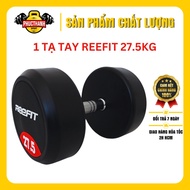 Reefit Rubber Hand Weights 27.5kg Black Gym Weights