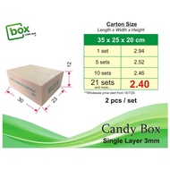 [2Pcs]Shipping Box Small - Lite - (30x23x12cm), Courier Box,Carton Box Packaging,Kotak Kecil, Kotak 