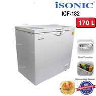 ISONIC ICF-182 Chest Freezer |Peti Sejuk Daging|Peti Sejuk Beku (170L)