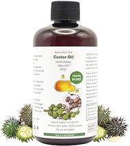 250ml STFOCE Castor Oil, Pure Cold-Pressed Organic Castor Oil