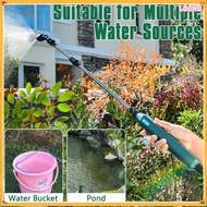 Electric Sprayer with 2 Nozzles Garden Watering Spray Gun with 2/3/5/m Pipes Type-C/USB Telescopic H