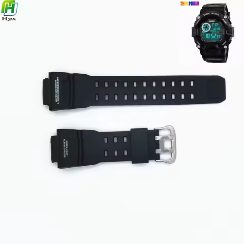 HYX Watch Strap Band For Skmei 1019 Plastic Wristband Adjustable Replacement Sports Watch Accessorie