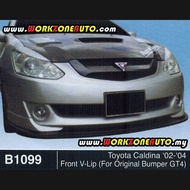 B1099 Toyota Caldina 02-04 Fiber Front V Lip (For Original Bumper GT4)