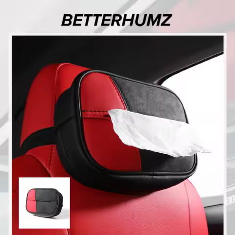 Make of Alcantara For Audi A1 TT A3 S3 8Y A4 B8 A5 A6 C6 C8 B9 A7 Q3 Q5 Q7 Tissue Box Bag Napkin Hol