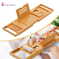 [Menolana] Bathtub Tray Multipurpose Extendable Bathroom Accessories Bath Storage Rack Bath Tub Tray
