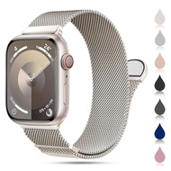 Apple Watch Band, Mesh Starlight, Stainless Steel Clasp, Compatible with 42mm (Series 11/10), 41mm, 