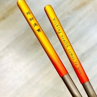 【筷筷實現】雙色漸層手工軟陶工藝雷雕純鈦筷餐套組