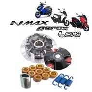 ชุดขับสายพานแต่ง ชามแต่ง Yamaha NMAX AEROX LEXI ชามแต่งพร้อมเม็ด Yamaha nmax155 aerox155 lexi เอ็นแม