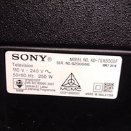 SONY KD-75X8500F (SPARE PART) ORI