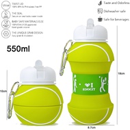 Coya Cozy 550ml/1L Leak-Proof Collapsible Foldable Silicone Water Bottle For Kid [BPA-Free and Food 