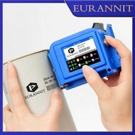 EURANNIT E11 12.7MM/0.5Inch Mini Handheld Soent-based Inkjet Printer for QR Barcode Text Image Expir