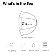 SMDV Flip FE-24 60cm Quickly Release Parabolic Outdoor Portable Softbox for Photography Studio Light