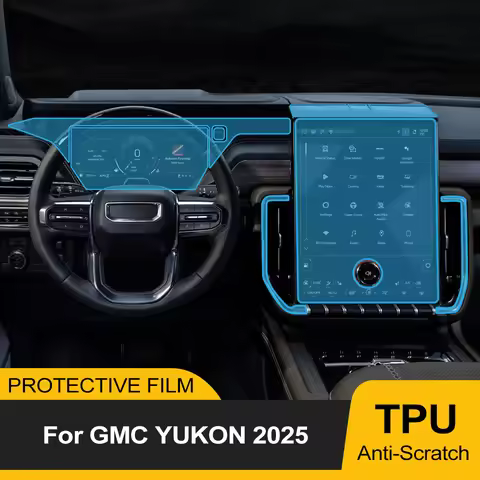 Car Central Control Screen TPU Film for GMC YUKON 2025 Navigation Anti Scratch Interior Protection F