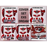 BODY COVER SET HONDA (E-RED) EX5 DREAM/HIGH POWER TAMPAL SIAP STICKER VIETNAM DESIGN