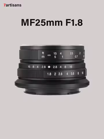 7artisans 25mm F1.8 APS-C Large Aperture Manual Prime Lens For Nikon Z Z50/ZFC Sony E ZEV10 A6400 Fu