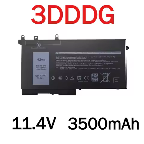 3500mAh 3DDDG Battery for Dell Latitude E5280 E5480 E5580 5280 5288 5290 5480 5488 5490 5491 5495 55