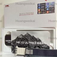 2025 AI smart watch HK10 ultra3 max real AMOLED 49mm wireless charging BT calls Men NFC 2025  Smartw