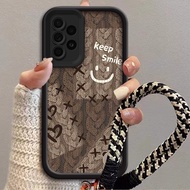 keep smile Casing for Samsung A52 Samsung A52S 5G Samsung A53 5G Samsung A54 5G Samsung A55 5G Samsu