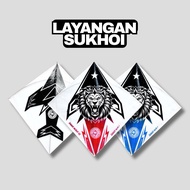 PAKET GROSIR 100 PCS - LAYANGAN SUKHOI STANDART (TOP GRADE) NON LILITAN ARKU BAMBU APUS [BUKAN SUKHO