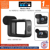 GoPro Media Mod for GoPro HERO12 / HERO11 / HERO10 / HERO 9 (HERO 12 / HERO 11 / HERO 10 / HERO 9) Black, SKU: ADFMD-001